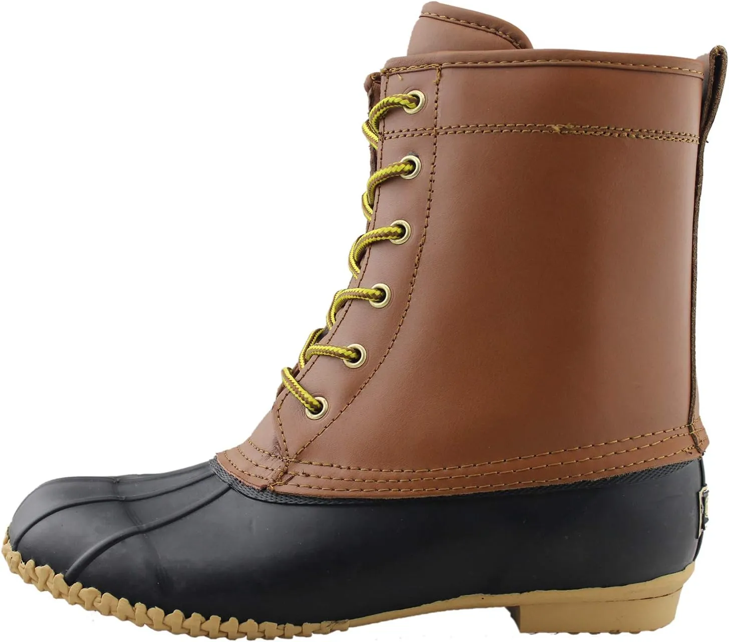 Tanleewa Mens Winter Warm Waterproof Thinsulate Leather Snow Duck Boots