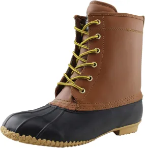 Tanleewa Mens Winter Warm Waterproof Thinsulate Leather Snow Duck Boots