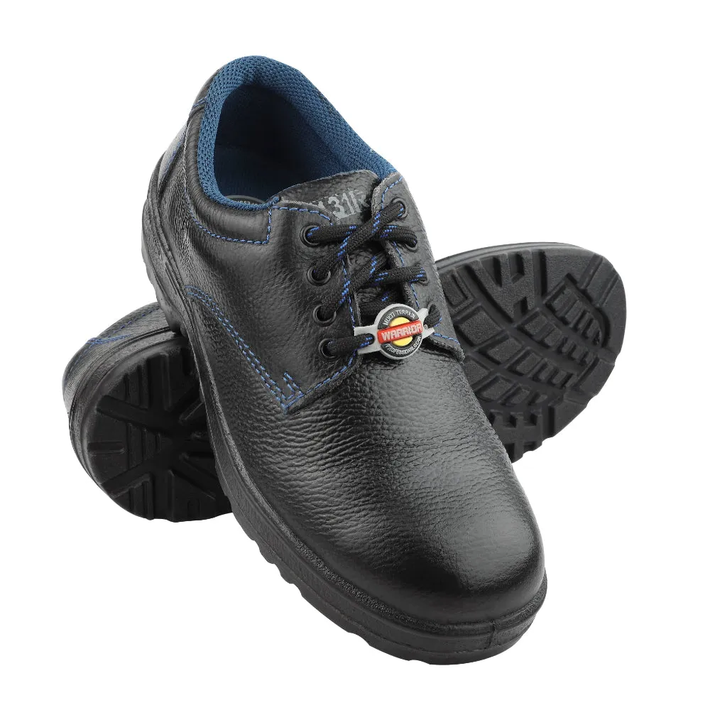Warrior Black Industrial Safety Shoes for Men 98-01 By Liberty
