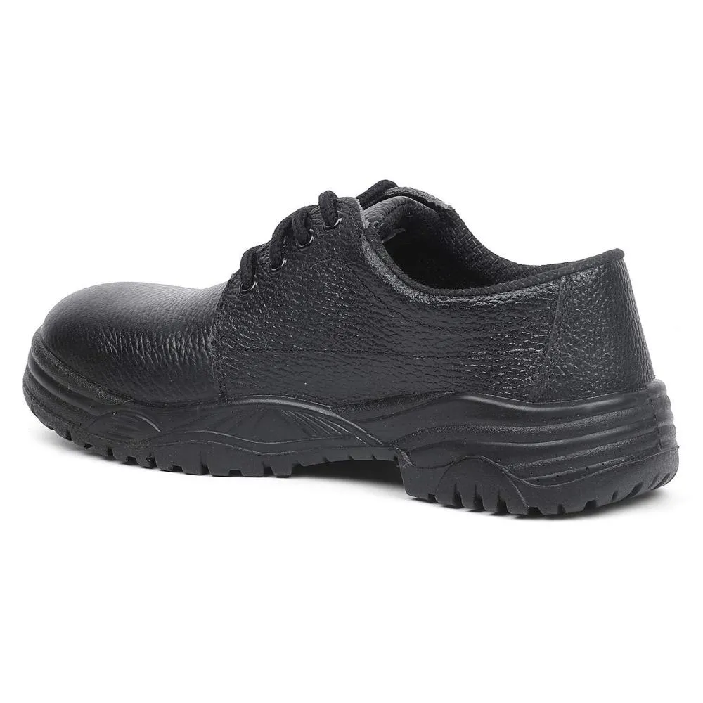 Warrior Black Steel Toe Industrial Safety Shoes for Men FIGHTER MEN By Liberty