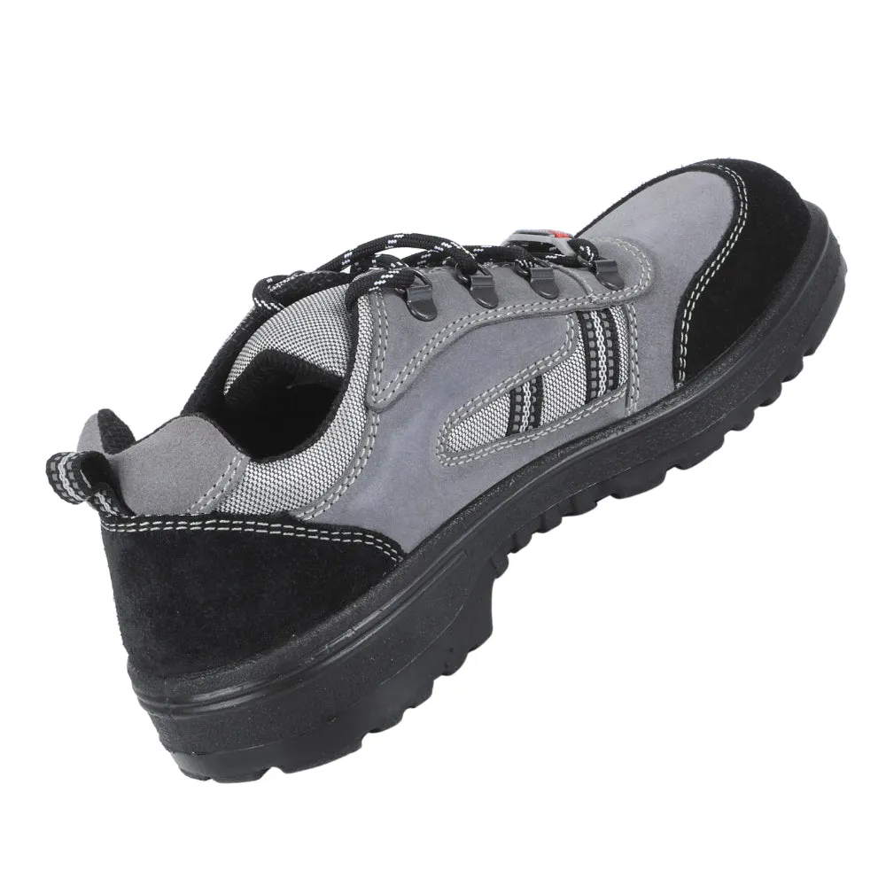 Warrior Grey Steel Toe Industrial Safety Shoe for Men 98-254 By Liberty
