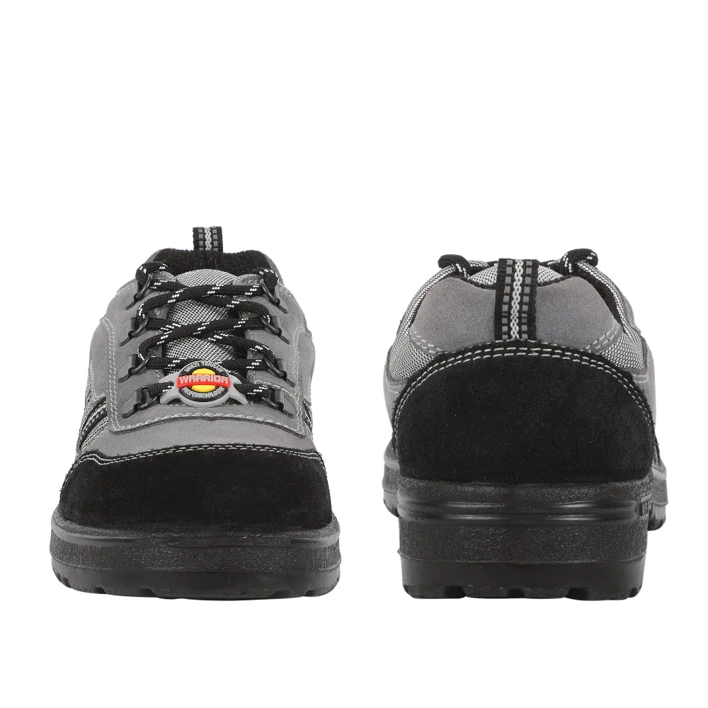 Warrior Grey Steel Toe Industrial Safety Shoe for Men 98-254 By Liberty