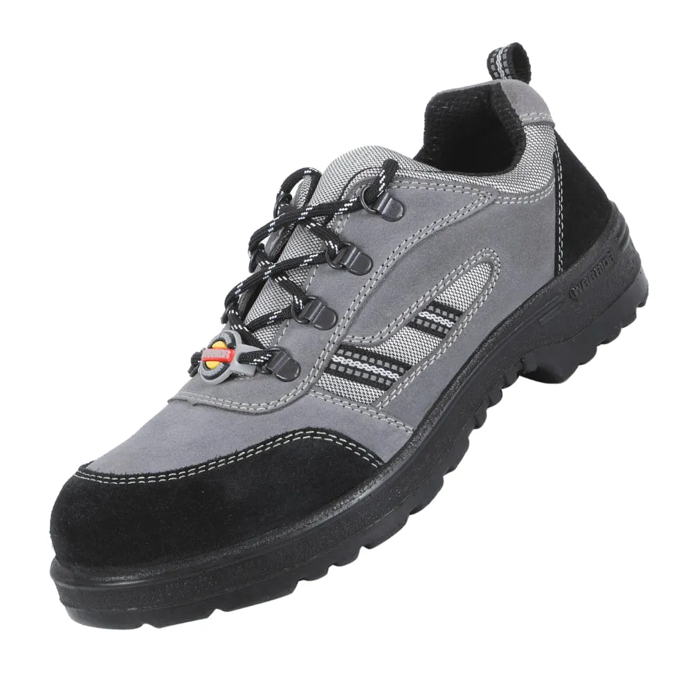 Warrior Grey Steel Toe Industrial Safety Shoe for Men 98-254 By Liberty