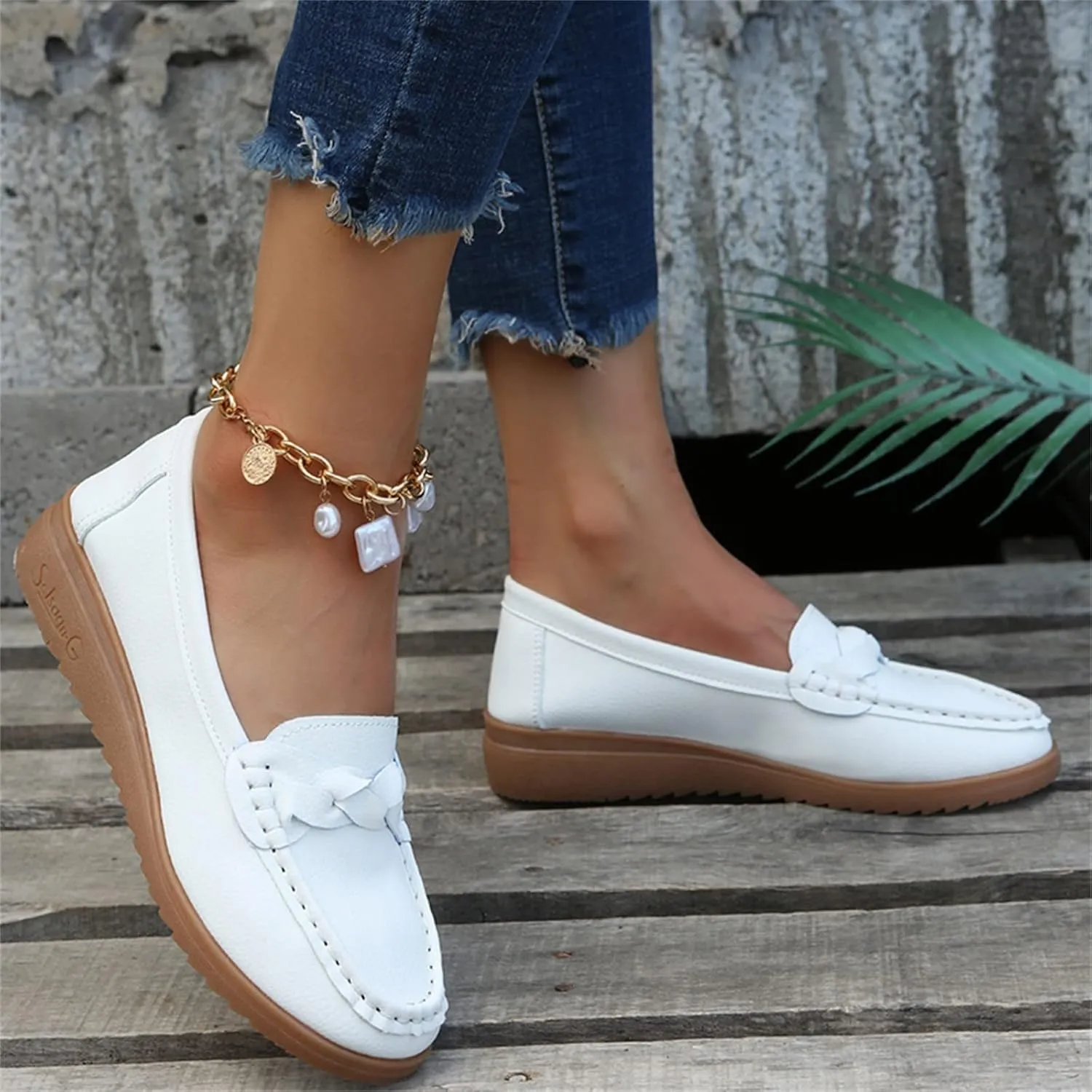 Women’s Loafer Comfortable Office Shoes Dressy Flat Shoes Slip On Shoes Business Shoes Comfy Casual Loafer Work Shoes
