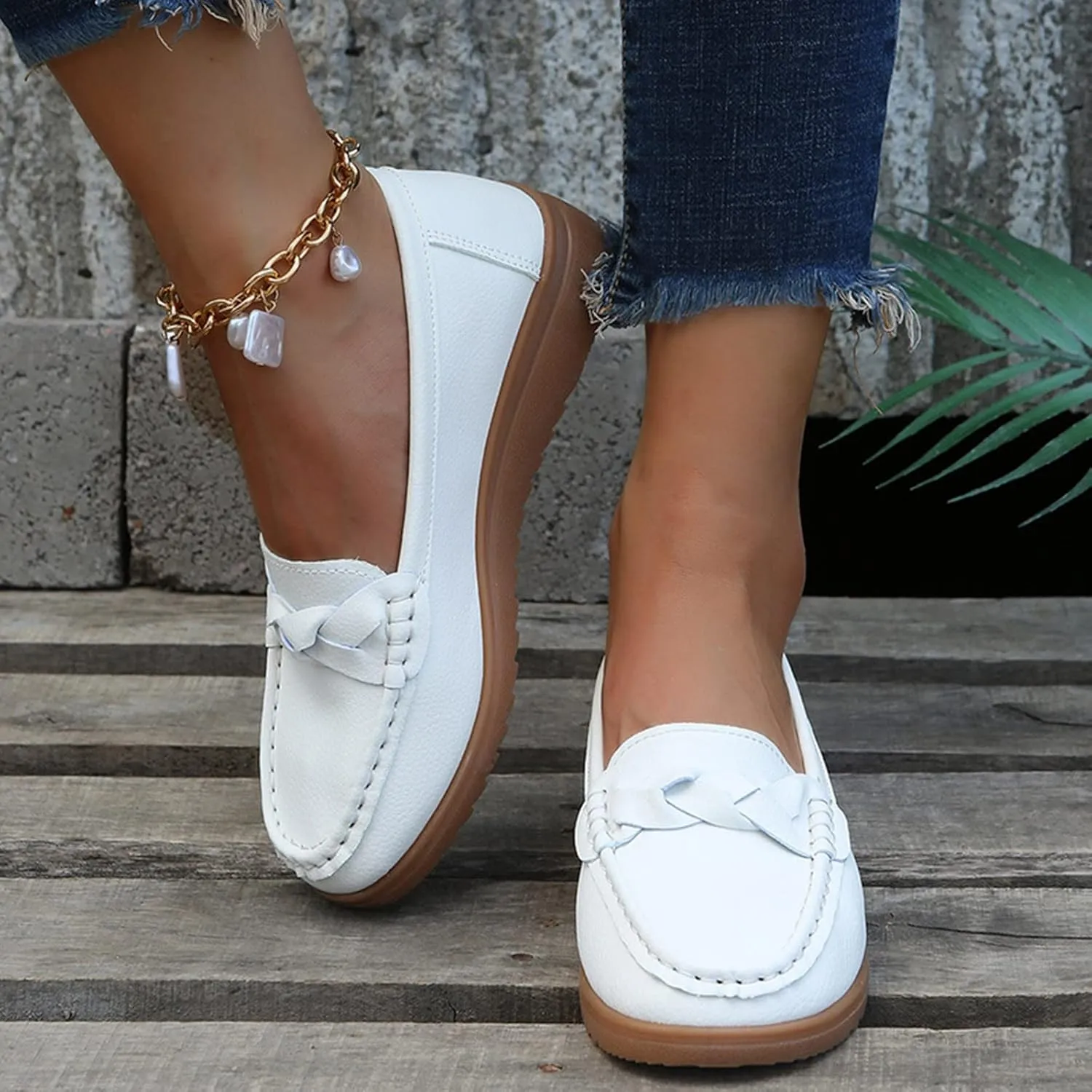 Women’s Loafer Comfortable Office Shoes Dressy Flat Shoes Slip On Shoes Business Shoes Comfy Casual Loafer Work Shoes