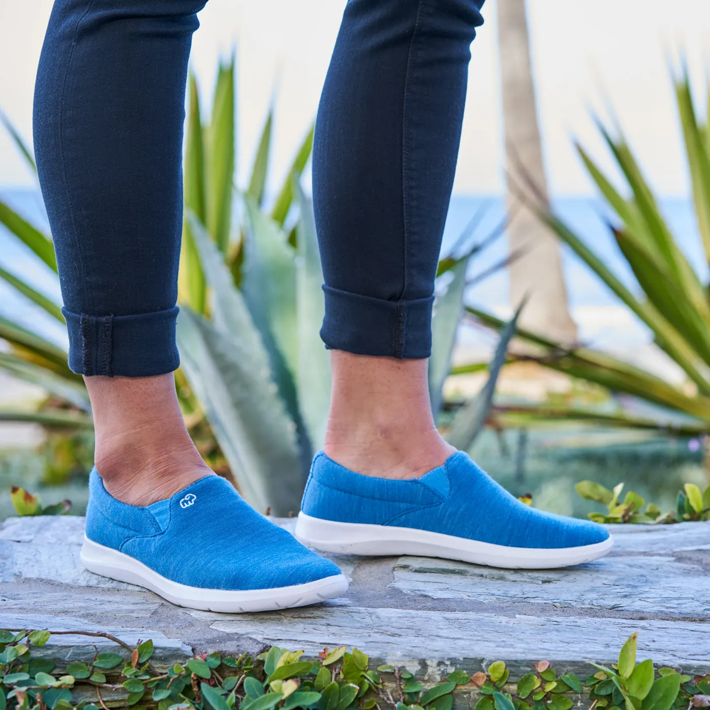 Women's Slip-Ons Bright Blue - Special Offer