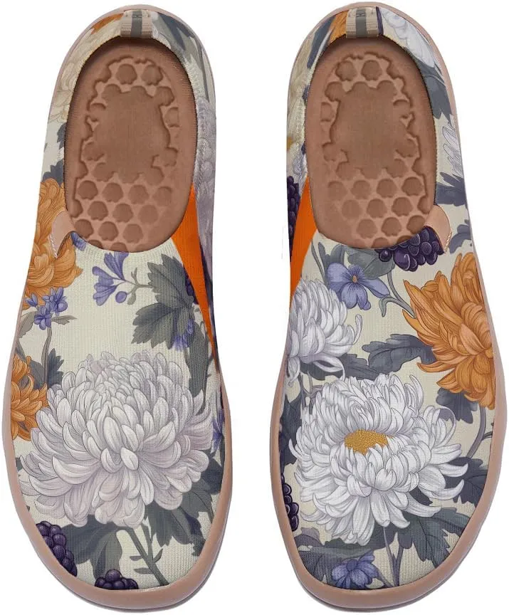 Women's Sneakers Art Painted Travel Walking Loafers Comfort Knitted Slip On Shoes