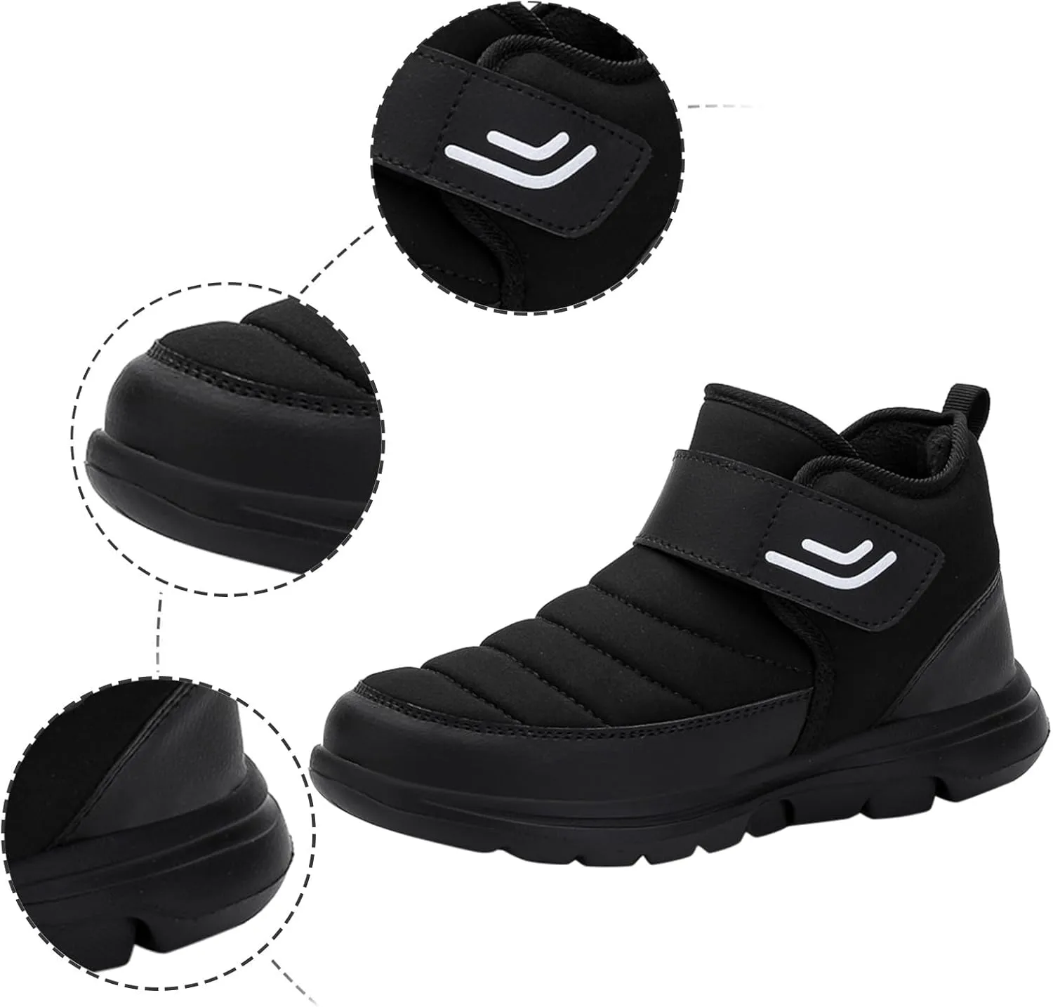 Womens Winter Snow Boots Waterproof Insulated Fur Boots Work Short Rain Boots Trekking Snow Boots Teens Winter Boots