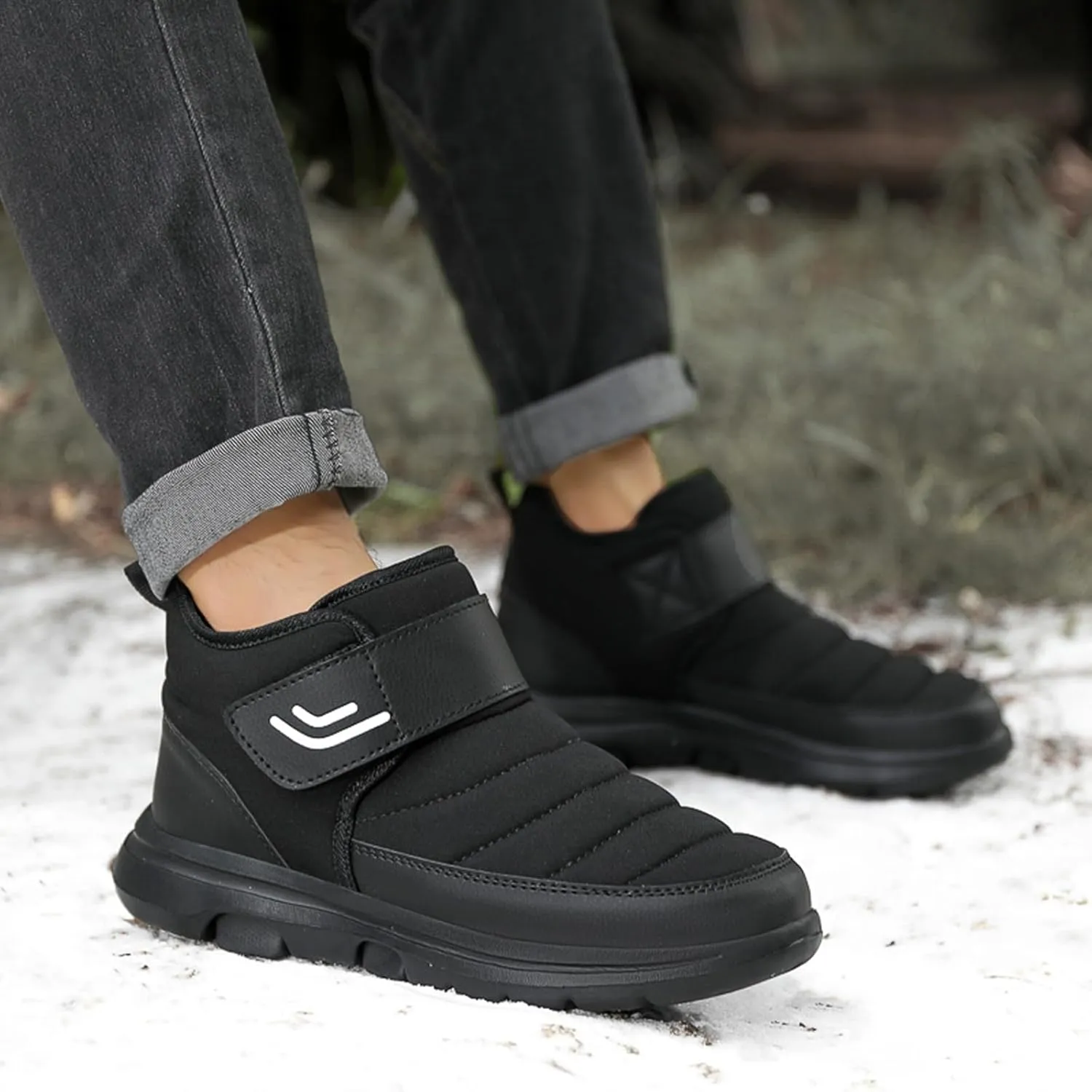 Womens Winter Snow Boots Waterproof Insulated Fur Boots Work Short Rain Boots Trekking Snow Boots Teens Winter Boots